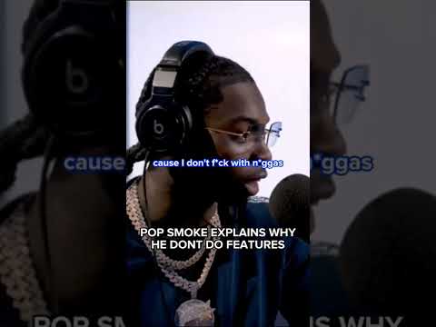 pop smoke  explains why he don't do features 💫 #popsmoke #meetthewoo #shorts