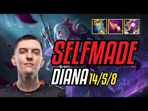 SELFMADE - DIANA vs HECARIM JUNGLE - EUW GRANDMASTER - PATCH 11.8 QUADRAKILL