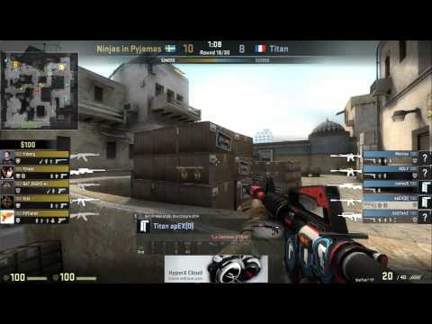 NiP vs Titan on de_dust2 @ Dreamhack Stockholm 2014 (CS:GO NiP vs TT)