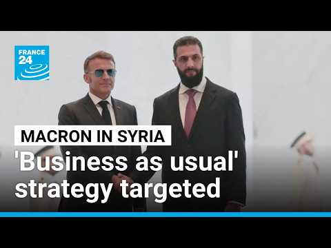 Explosions trying to deter 'business as usual' strategy at the heart of Macron's visit