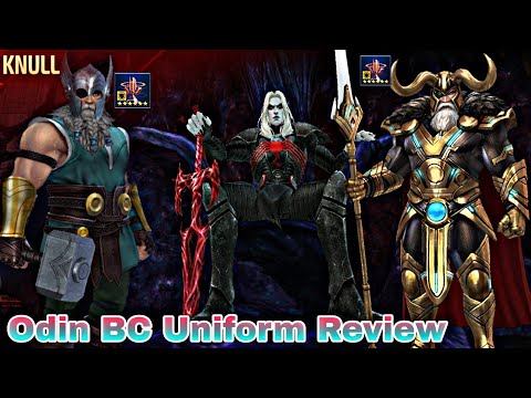 Odin BC Uniform Review | BC VS All Father Uniform WBL Knull Comparison - Marvel Future Fight