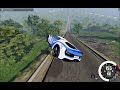 BeamNG Drive POLICE CAR CRASH POLIZIA CAR DOWNHILL DEATH Beamnggaming Beamng Carcrash