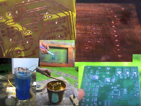 (Easy&Tricky) Double layer pcb  (through hole plating+solder mask+tin pad)