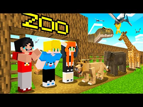 Abrimos um Zoológico para os Novos Animais do Minecraft!