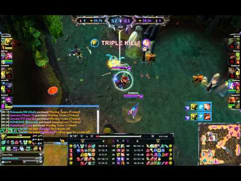 Akali 1v5 pentakill | Season 4