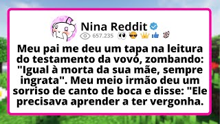 Meu PAI me deu um tapa na leitura do testamento da VOVÓ, zombando: "Igual à morta da SUA mãe...