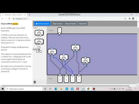NAND game - Nand gate (PMOS & CMOS) (0)