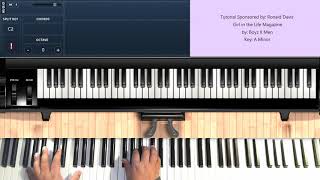 Girl in the Life Magazine (by Boyz II Men) - Piano Tutorial