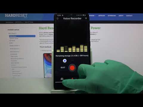 How to Record Sounds – Voice Recorder App on MOTOROLA Moto E7 Power
