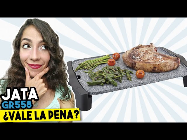 Vídeo relacionado con JATA GR558 - Plancha de Asar Eléctrica 2500W 50x28 cm, Grill Eléctrico Antiadherente Granite, Resistencia Magic, Libre PFOA, Cocina Saludable, Fabricación Española