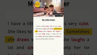 English Listening Practice – My Little Sister | Short English Story with Subtitles