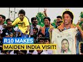 Brazilian Football Legend Ronaldinho Visits Kolkata In India