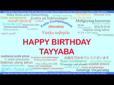 Tayyaba   Languages Idiomas - Happy Birthday
