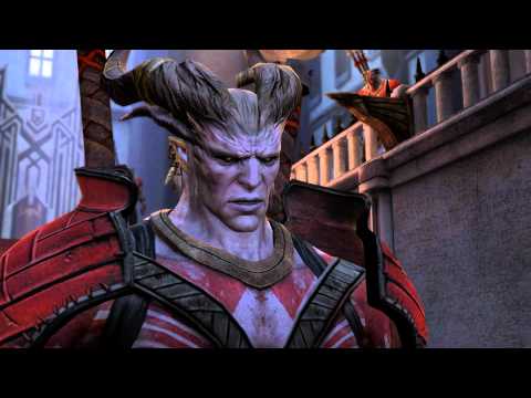 Dragon Age 2: Qunari crisis: Hawke fights Arishok
