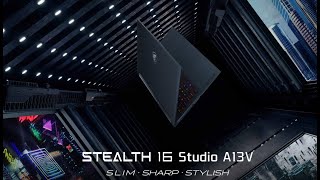 MSI Stealth 16 Studio A13V – Slim．Sharp．Stylish  anuncio