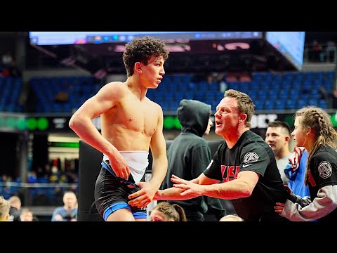 U15 M. Pliakus (LTU) vs G. Logan (USA). Freestyle 62kg youth wrestling.