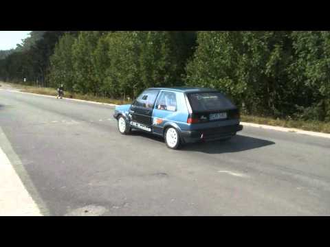 Turbo-gockel Test start golf 2 E85 Racecar