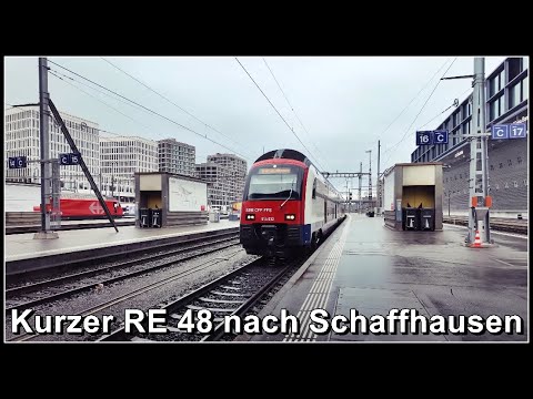 Ein kurzer SBB RE 48 nach Schaffhausen | Hauptbahnhof Zürich | Schweiz 2024