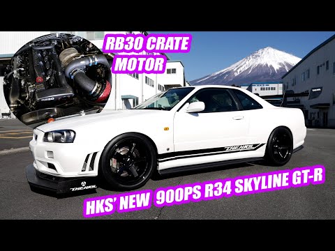 "THE HKS" R34 Skyline GT-R - Wir schauen in den 900 PS starken 3,0-Liter-Crate-Engine