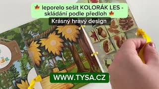 KOLORÁK LES - Skládání podle předloh. Suchý zip (2-6 let)