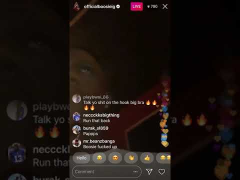 Boosie going live in the studio