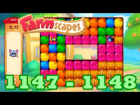 Farmscapes Level 1147 - 1148 HD Gameplay Walkthrough | 3 - match game | android | IOS | GameGo Game