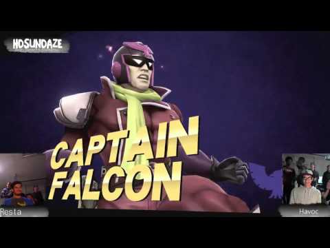 Resta [Shulk/Lucina/Diddy] vs Havoc [Falcon] Grand Finals  - HD Saturdaze Vol 1 Smash 4 Wii u