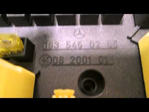 1999 Mercedes ML320 Fuse Box ID 1635450205 - mbiparts.com Used OEM Mercedes Parts - Dismantle... OEM