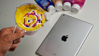 ACRYLIC POURING an IPAD
