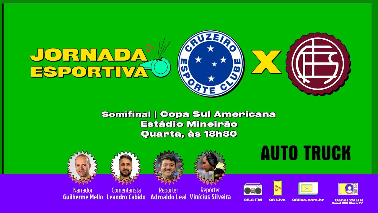 CRUZEIRO X LANÚS | SEMIFINAL DA COPA SUL-AMERICANA - IDA | AO VIVO - 23/10/2024