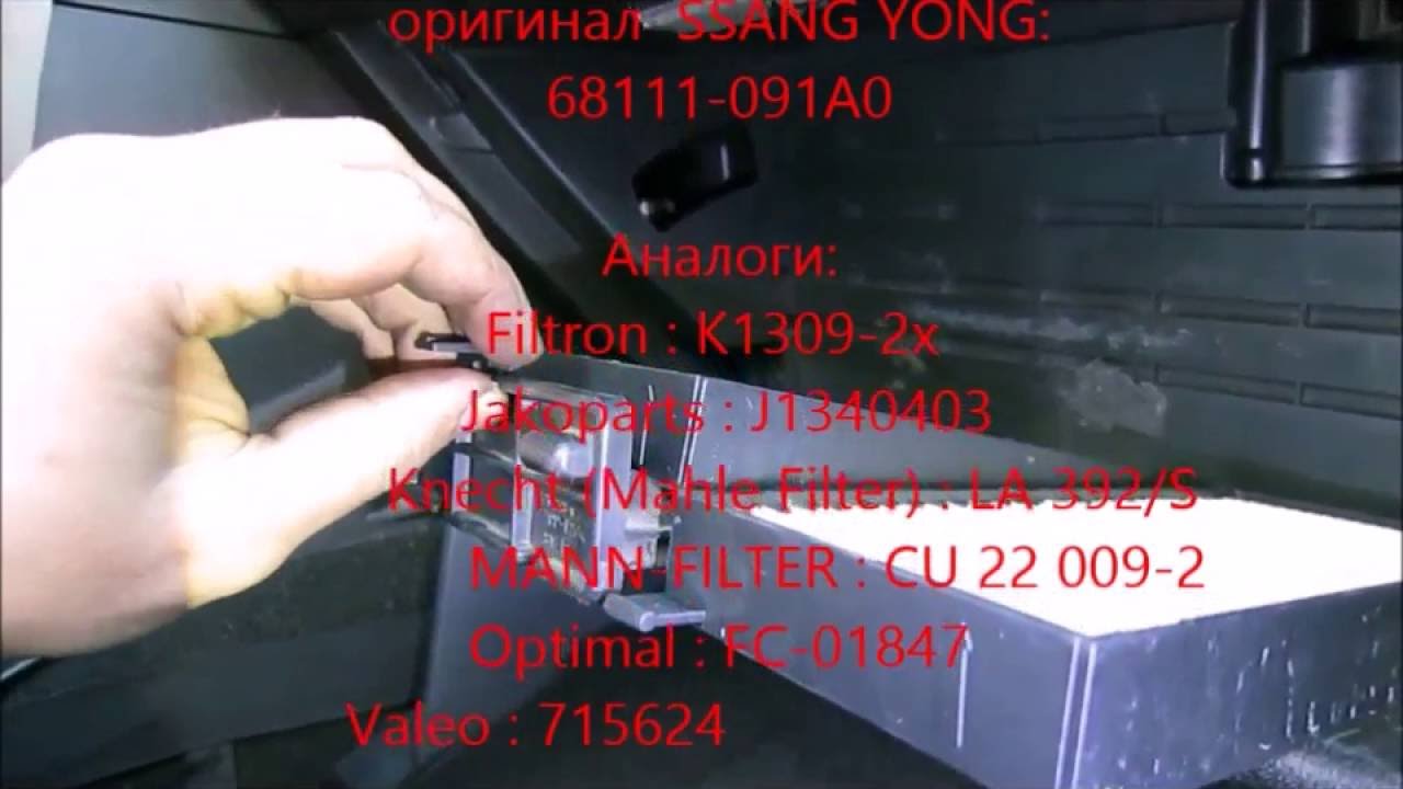 Замена салонного фильтра Кайрон бензин: лучший способ обновить воздух в салоне