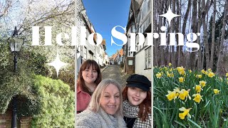 HELLO SPRING | signs of spring, exploring Rye, and international day of happiness