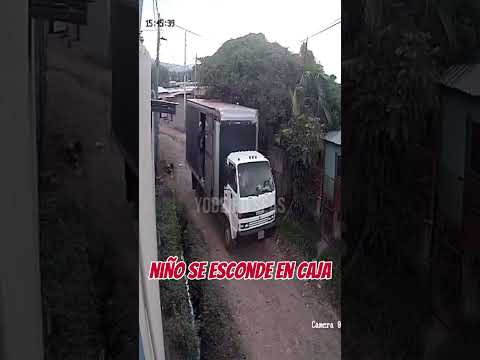 niño se esconde en caja en esteli #Esteli #Nicaragua