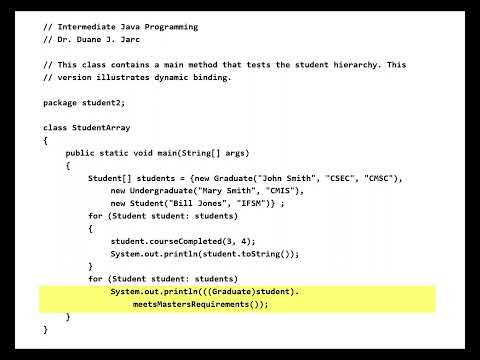 Intermediate Java Programming Inheritance And Polymorphism Part 3
