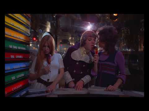 A Clockwork Orange 1971 Vinyl record music store scene 4K