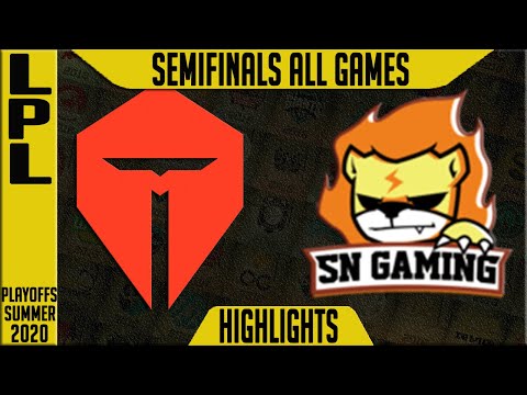 TES vs SN Highlights ALL GAMES | LPL Playoffs Summer 2020 Semifinals | Top Esports vs Suning