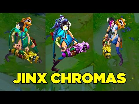 LoL Firecracker Jinx Chromas Pack - League of Legends