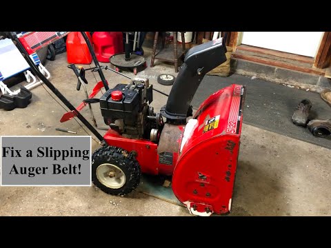 Snowblower Auger Belt Falling Off? Check This Out.