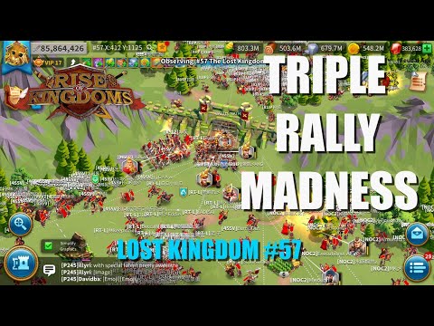 LvL 4 pass get TRIPLE RALLY for HOURS - Lost Kingdom 57 - Q/A - Rise of Kingdoms