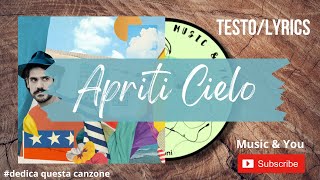 Apriti Cielo - Mannarino | Testo / Lyrics 🇮🇹