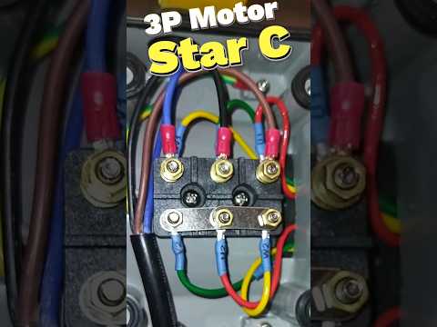 Star Connection for 3 Phase Motor #starconnection #shorts #viralshort #ytshorts