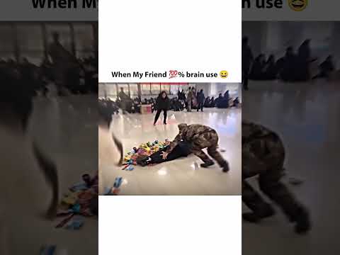 When my friend 💯% brain use 😆