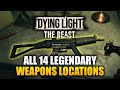 14 Legendary Weapons Blueprint Locations In Dying Light The Beast Best Weapons