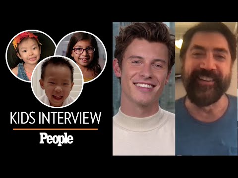 Kids Interview 'Lyle, Lyle, Crocodile' Stars Shawn Mendes and Javier Bardem | PEOPLE