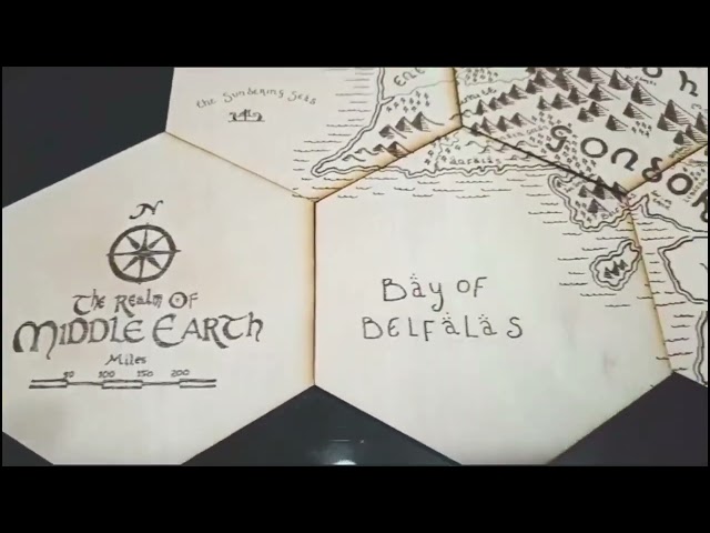 Vídeo relacionado con Juego de posavasos hexagonales de El Señor de los Anillos: la Tierra Media, posavasos con licencia oficial, decoración coleccionable para fanáticos