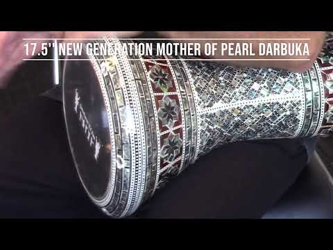 The New Generation 2.0 Anubis Darbuka Doumbek With Green Mother of Pearl Gawharet El Fan