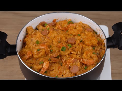 This Jambalaya recipe is 100 years old; it was my grandma from New Orleans who taught me!