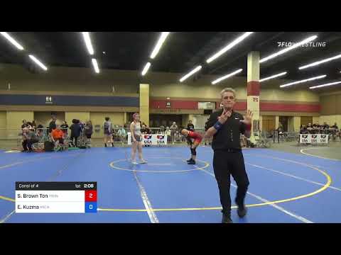 62 Kg Consi Of 4 - Sierra Brown Ton, Twin Cities Regional Training Center Vs Ellyana Kuzma, Michig