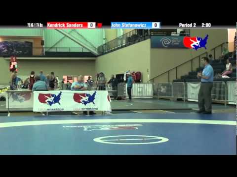 University Nat`ls GR 79 KG / 174 lbs: Kendrick Sanders vs. John Stefanowicz
