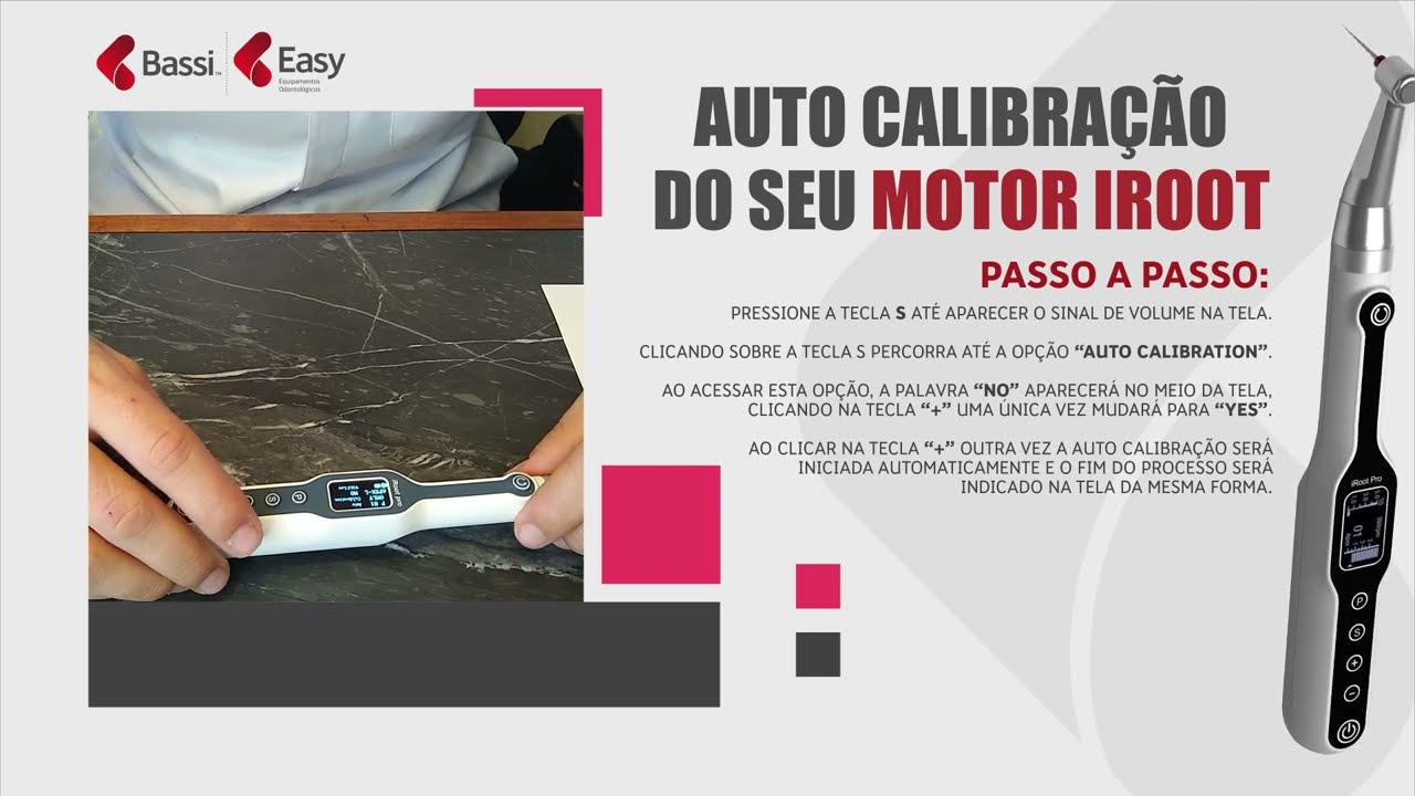 Autocalibração motor iRoot